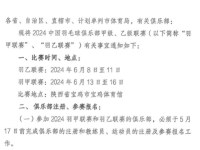 168羽毛球直播：中国羽协发布2024中国羽毛球俱乐部甲/乙级联赛通知！