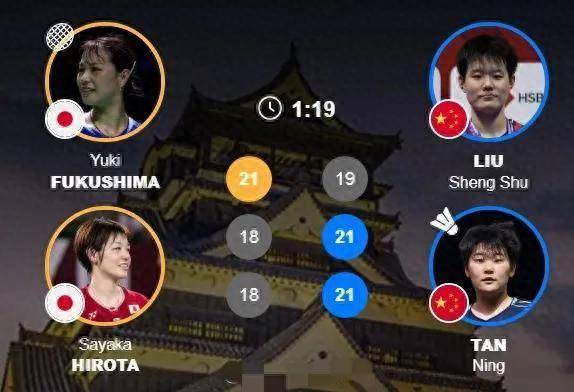 2-1！日本羽毛球大师赛最新战报：刘圣书/谭宁逆转日本组合！晋级